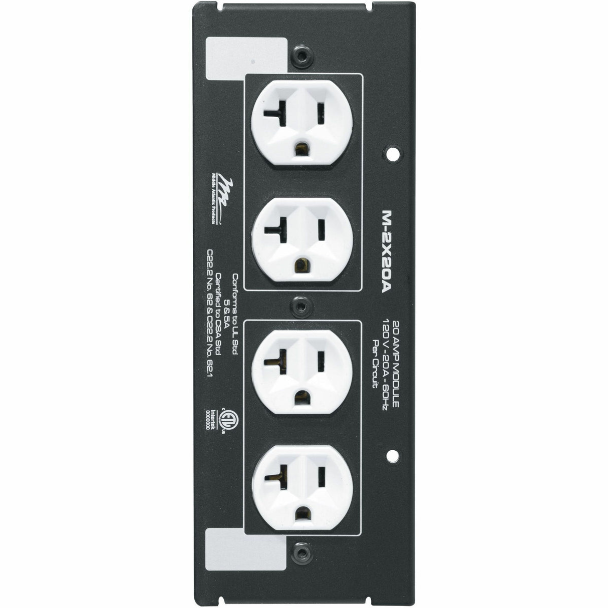 Middle Atlantic MPR Series 20 Amp Module - Double Duplex