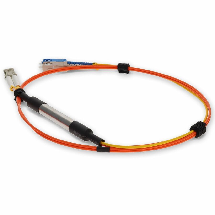 AddOn 3m Cisco CAB-MCP-LC-3M Compatible LC (Male) to SC (Male) Orange OM1 & OS1 Duplex Fiber Mode Conditioning Cable