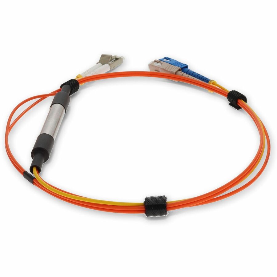 AddOn 3m LC (Male) to SC (Male) Orange OM1 & OS1 Duplex Fiber Mode Conditioning Cable