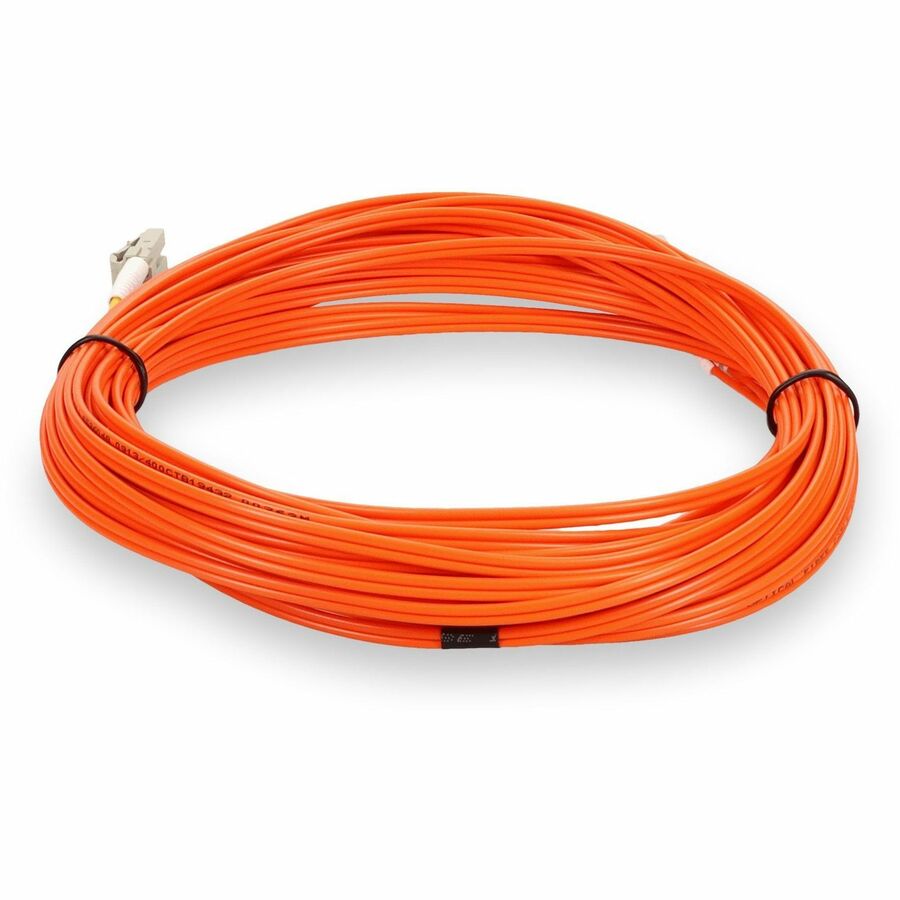 AddOn 3m LC (Male) to LC (Male) Orange OM2 Duplex Fiber OFNR (Riser-Rated) Patch Cable