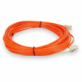 AddOn 3m LC (Male) to LC (Male) Orange OM2 Duplex Fiber OFNR (Riser-Rated) Patch Cable