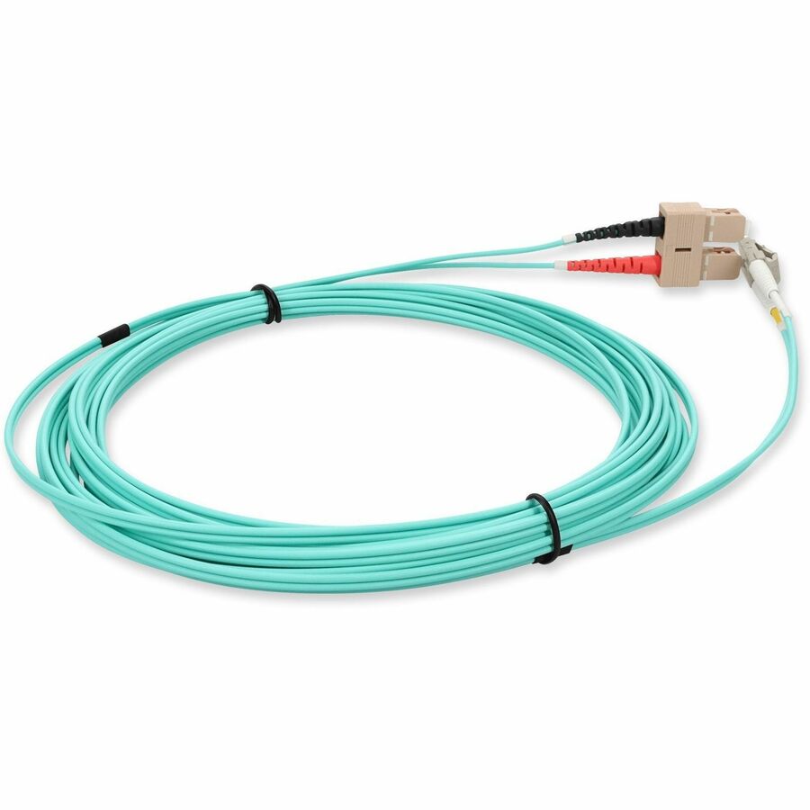 AddOn 3m LC (Male) to SC (Male) Orange OM2 Duplex Fiber OFNR (Riser-Rated) Patch Cable