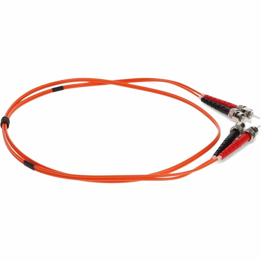 AddOn 3m ST (Male) to ST (Male) Orange OM2 Duplex Fiber OFNR (Riser-Rated) Patch Cable