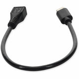 AddOn USB 3.1 (C) Male to Micro-USB 2.0 (B) Female Black Adapter
