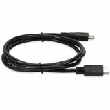 5-Pack of 3ft (1m) USB-C 3.1 Male to Micro USB-B 2.0 Male Black Adapter Cable