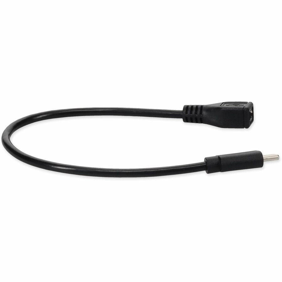 AddOn 5-Pack of USB 3.1 (C) Male to Micro-USB 2.0 (B) Female Black Adapters