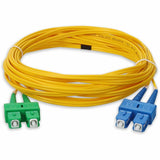 AddOn 3m ASC (Male) to SC (Male) Yellow OS2 Duplex Fiber OFNR (Riser-Rated) Patch Cable