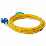 AddOn 5m ASC (Male) to SC (Male) Yellow OS2 Duplex Fiber OFNR (Riser-Rated) Patch Cable