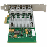 AddOn Intel I350F4 Comparable 1Gbs Quad SFP Port Network Interface Card with 4 1000Base-SX SFP Transceivers