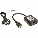 Eaton Tripp Lite Series HDMI over Cat5/6 Extender, Pigtail-Style Receiver for Video/Audio, USB Powered, Up to 125 ft. (38 m), TAA