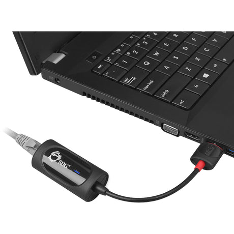 SIIG SuperSpeed USB 3.0 Gigabit LAN Adapter - Black