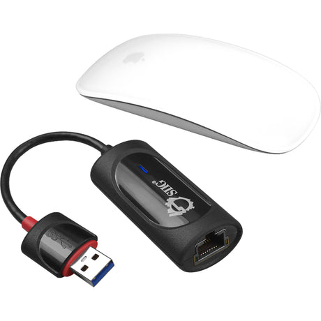 SIIG SuperSpeed USB 3.0 Gigabit LAN Adapter - Black