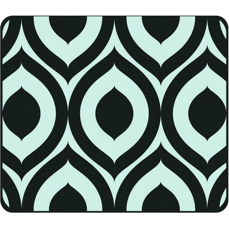 OTM Classic Prints Black Mouse Pad, Elm Frost Green