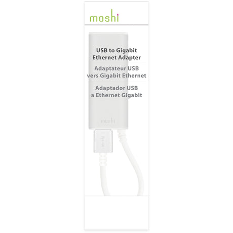 Moshi - Enjoy a fast and stable wired connection with this USB 3.0 to Gigabit Ethernet Adapter