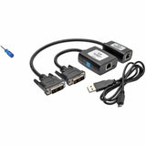 Eaton Tripp Lite Series DVI over Cat5/6 Active Extender Kit, Transmitter/Receiver for Video, DVI-D Single Link, Up to 125 ft. (38 m), TAA