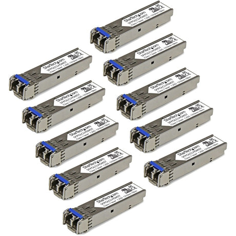 StarTech.com Gigabit Fiber SFP Transceiver Module - Cisco GLC-LH-SM Compatible - SM/MM LC - 10km / 550m - 10 Pack - 1000Base-LX/LH - Mini-GBIC