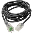 Eaton Tripp Lite Series Hospital-Grade Power Cord, NEMA 5-15P to C13 - Green Dot, 13A, 125V, 16 AWG, 15 ft. (4.57 m), Clear Plugs