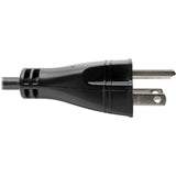 Eaton Tripp Lite Series Hospital-Grade Power Cord, NEMA 5-15P to C13 - Green Dot, 10A, 125V, 18 AWG, 8 ft. (2.43 m) Coiled Cord, Black