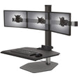 Innovative Winston Workstation Triple Freestanding Sit-Stand