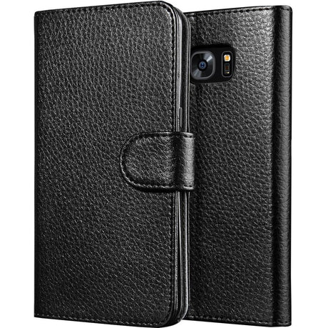 SUP LeatherBook Carrying Case (Wallet) Smartphone - Black