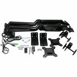 StarTech.com Dual Monitor Arm, USB Hub and Audio Ports in Base, Monitors up to 32" (17.6lb/8kg), VESA Monitor Stand Desk Mount