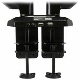 StarTech.com Dual Monitor Arm, USB Hub and Audio Ports in Base, Monitors up to 32" (17.6lb/8kg), VESA Monitor Stand Desk Mount