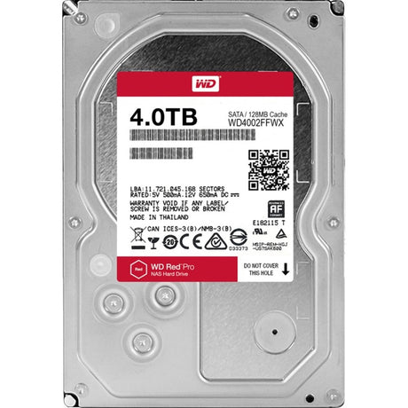 WD Red Pro 4TB NAS hard drive