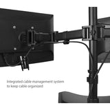 SIIG Articulated Freestanding Dual Monitor Desk Stand - 13"-27"