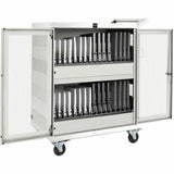 Eaton Tripp Lite Series Multi-Device Charging Cart, 32 AC Outlets, Chromebooks and Laptops, Wall-Mount Option, White