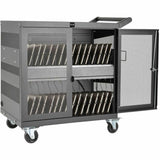Eaton Tripp Lite Series Multi-Device Charging Cart, 32 USB Ports, iPad and Android Tablets, Wall-Mount Option, Black