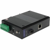 AddOn 1 10/100/1000Base-TX(RJ-45) to 1 Open SFP Port Industrial Media Converter