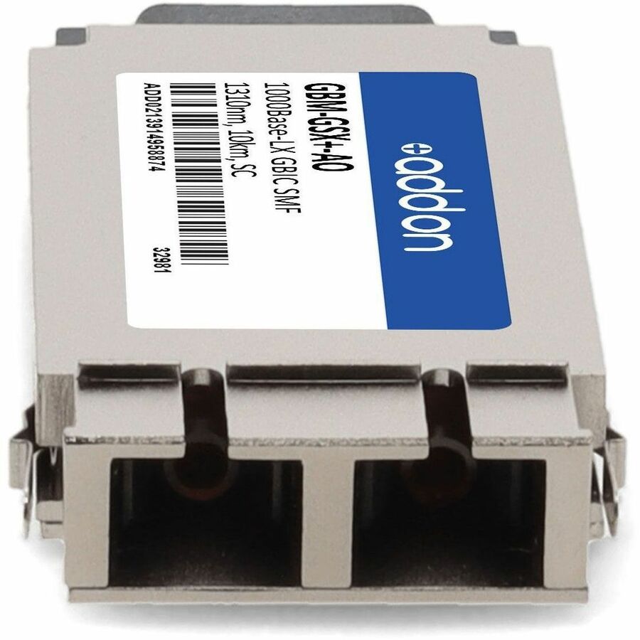 AddOn Amer Networks GBM-GSX+ Compatible TAA Compliant 1000Base-LX GBIC Transceiver (SMF, 1310nm, 10km, SC)
