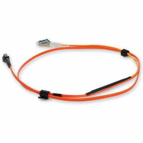 AddOn 3m MT-RJ (Male) to LC (Male) Straight Orange OM1 & OS1 Duplex Fiber OFNR (Riser-Rated) Mode Conditioning Cable
