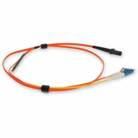 AddOn 3m MT-RJ (Male) to LC (Male) Straight Orange OM1 & OS1 Duplex Fiber OFNR (Riser-Rated) Mode Conditioning Cable