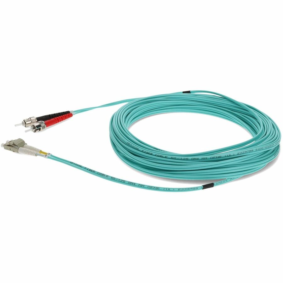 AddOn ADD-ST-LC-50M5OM3 Fiber Optic Duplex Network Patch Cable