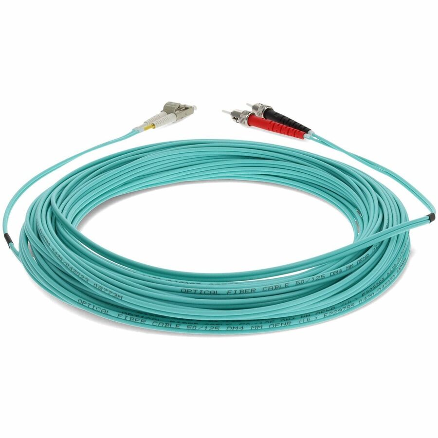 AddOn ADD-ST-LC-50M5OM3 Fiber Optic Duplex Network Patch Cable