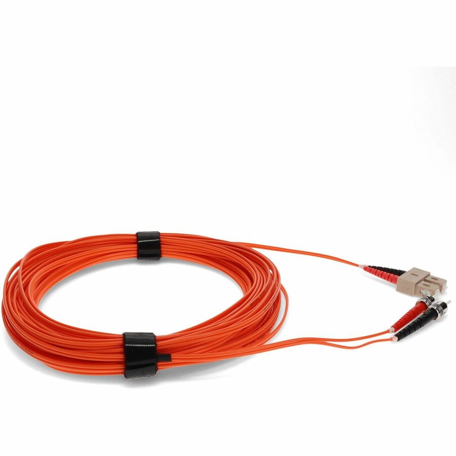 AddOn ADD-ST-SC-50M6MMF Fiber Optic Duplex Network Patch Cable