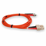 AddOn 9m SC (Male) to ST (Male) Orange OM1 Duplex Fiber OFNR (Riser-Rated) Patch Cable