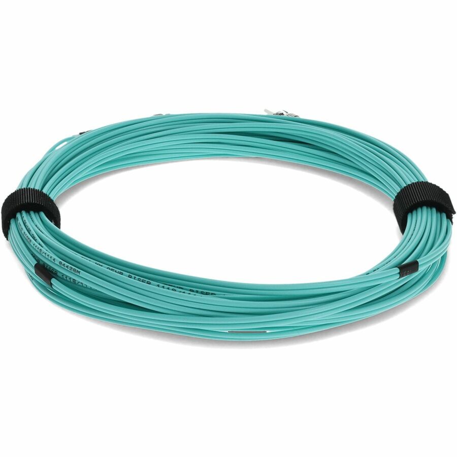 AddOn 7m ST (Male) to ST (Male) Aqua OM3 Duplex Fiber OFNR (Riser-Rated) Patch Cable