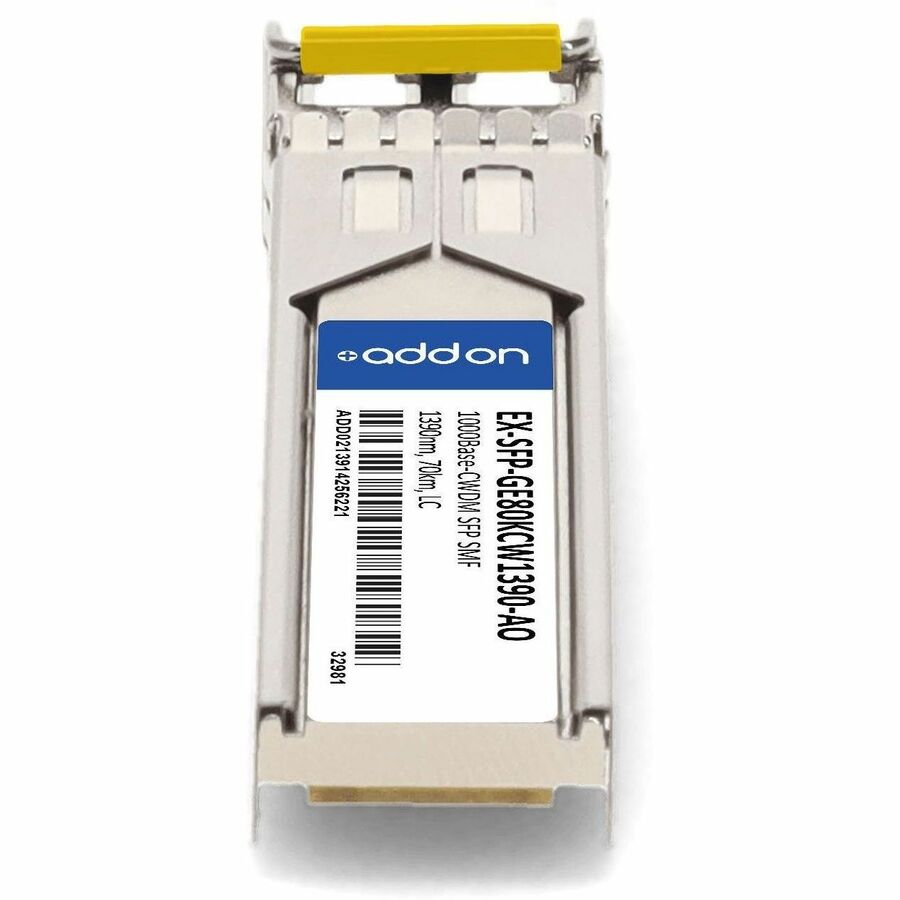 AddOn Juniper Networks EX-SFP-GE80KCW1390 Compatible TAA Compliant 1000Base-CWDM SFP Transceiver (SMF, 1390nm, 70km, LC)