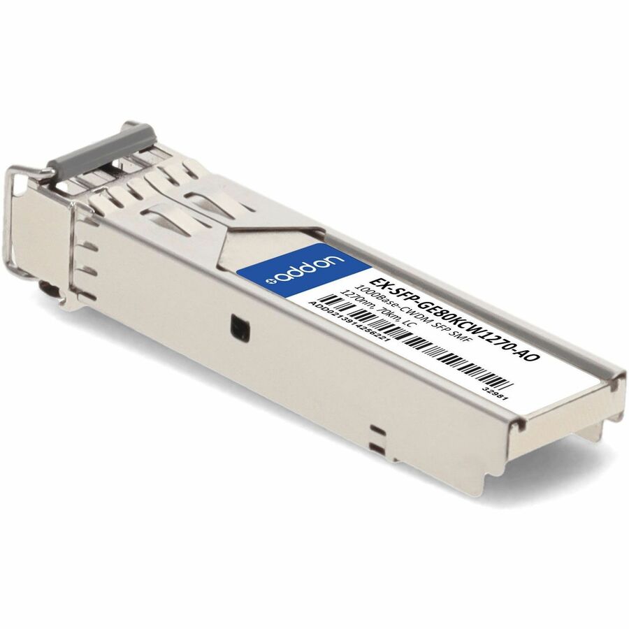 AddOn Juniper Networks EX-SFP-GE80KCW1270 Compatible TAA Compliant 1000Base-CWDM SFP Transceiver (SMF, 1270nm, 70km, LC)