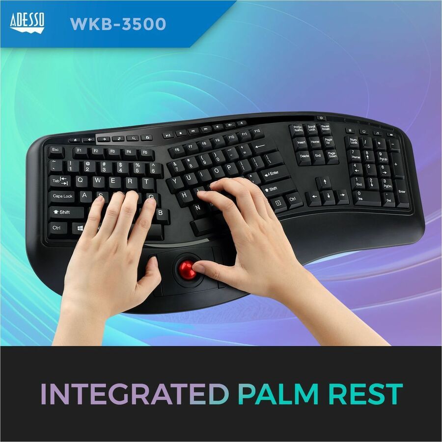 WIRELES ERGO TRACKBALL KEYBOARD