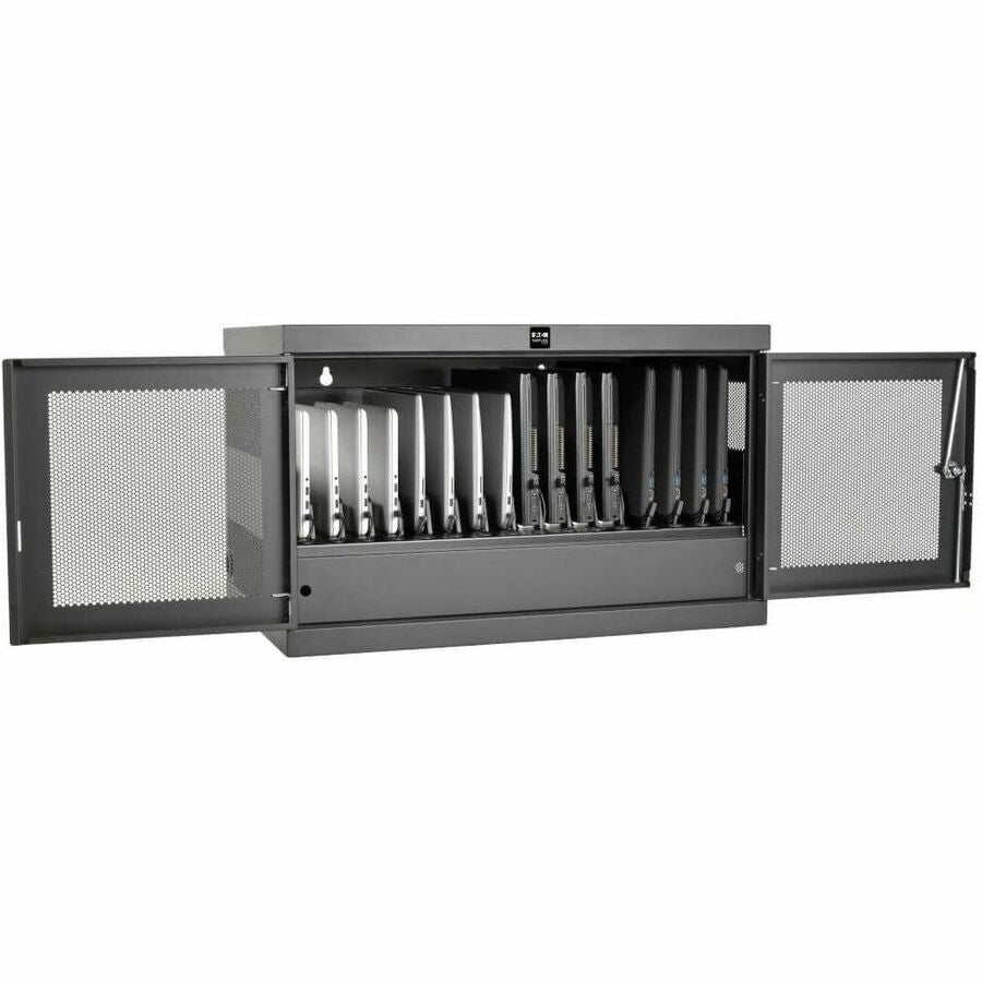 Eaton Tripp Lite Series Multi-Device Charging Station, 16 AC Outlets, Chromebooks and Laptops, Wall-Mount and Cart Options, Black