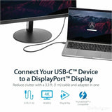 StarTech.com 3ft/1m USB C to DisplayPort 1.2 Cable 4K 60Hz - USB Type-C to DP Video Adapter Monitor Cable HBR2 - TB3 Compatible - Black