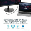 StarTech.com 3ft/1m USB C to DisplayPort 1.2 Cable 4K 60Hz - USB Type-C to DP Video Adapter Monitor Cable HBR2 - TB3 Compatible - Black