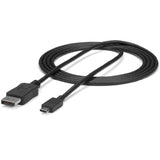 StarTech.com 6ft/1.8m USB C to DisplayPort 1.2 Cable 4K 60Hz - USB Type-C to DP Video Adapter Monitor Cable HBR2 - TB3 Compatible - Black