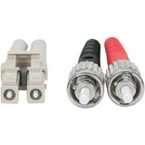 Intellinet Network Solutions Fiber Optic Patch Cable, ST/LC, OM3, 50/125, Multimode, Duplex, Aqua, 10 ft (3 m)