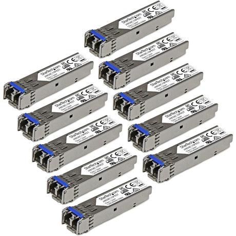 StarTech.com 10 pack HPE J4859C Compatible SFP Module 1000BASE-LX - 1GbE Gigabit Ethernet Single Mode/Multi Mode Fiber Transceiver - 10km