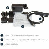 StarTech.com SATA to USB Cable - USB 3.1 10Gbps - 2.5 / 3.5 SATA SSD HDD - SATA to USB Adapter Cable - USB 3.1 to SATA Cable