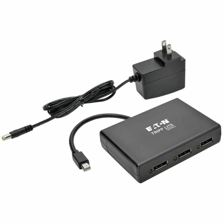 Eaton Tripp Lite Series 3-Port Mini DisplayPort to DisplayPort Multi-Monitor Splitter, MST Hub, 4K 60 Hz UHD, DP1.2, TAA